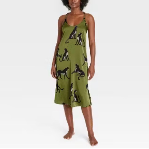 Auden Other - *FREE IN BUNDLE* Green Black Panther Print Slip